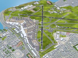 Copenhagen Kastrup Airport 15km Modèle 3D