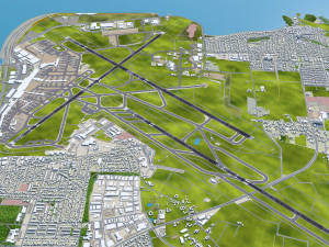 Copenhagen Kastrup Airport 15km Modèle 3D