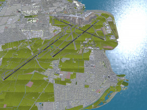 Copenhagen Kastrup Airport 15km Modèle 3D