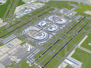 Dallas - Fort Worth Airport 15km 3D 模型