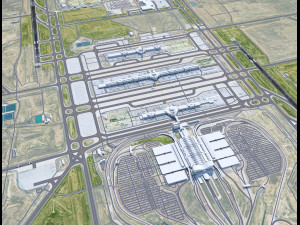 Denver International Airport 15km 3D Model