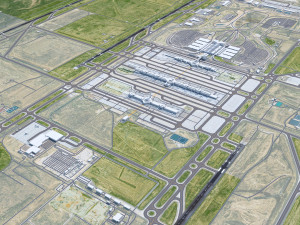 Denver International Airport 15km 3D Model
