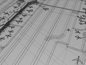 Denver International Airport 15km 3D Model