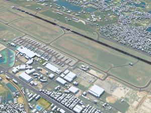 Dhaka Airport 8km Modelo 3D