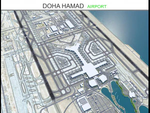 Bandara Doha Hamad 12km Model 3D