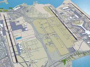 Doha Hamad Airport 12km 3D Model