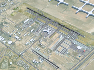 Dubai Al Maktoum International Airport 15km Model 3D