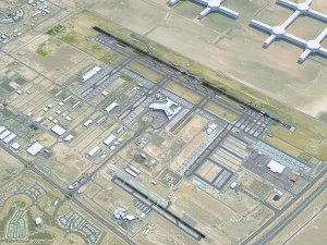 Dubai Al Maktoum International Airport 15km 3D Model
