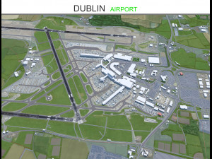 Dublin Airport 15km Model 3D