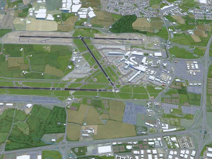Dublin Airport 15km 3D Model