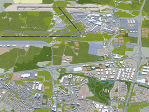 Dublin Airport 15km 3D-Modell