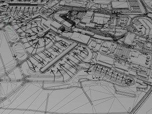 Dublin Airport 15km 3D-Modell
