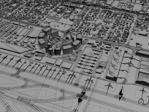 Dubai International Airport 10km Modèle 3D