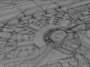 Dusseldorf Airport 10km Modèle 3D