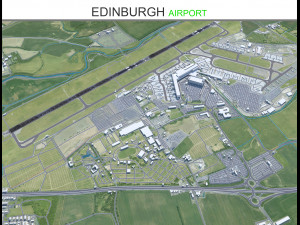 Edinburgh Airport 15km 3D Model