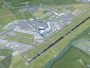 Edinburgh Airport 15km 3D Model