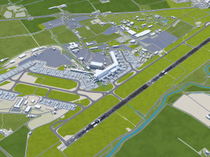 Edinburgh Airport 15km 3D मॉडल
