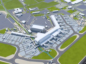 Edinburgh Airport 15km 3D Model
