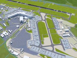 Edinburgh Airport 15km 3D मॉडल