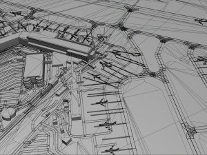 Edinburgh Airport 15km 3D Model