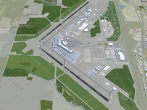 Edmonton Airport 15km Modelo 3D