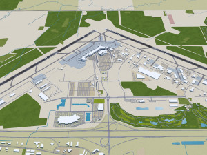 Edmonton Airport 15km Modelo 3D