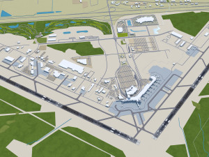 Edmonton Airport 15km Modelo 3D