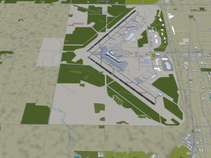 Edmonton Airport 15km Modelo 3D