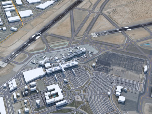 El Paso Airport 15km 3D Model
