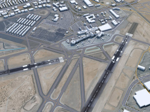 El Paso Airport 15km 3D Model