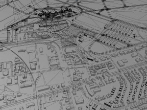 El Paso Airport 15km 3D Model