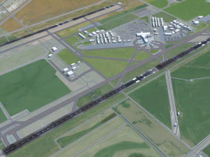 Eugene Airport 10km 3D Model