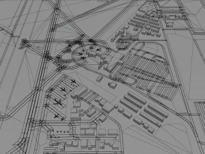 Eugene Airport 10km 3D Model