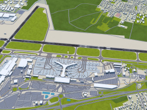 Euro Airport Basel 7km 3D Модель