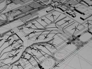 Euro Airport Basel 7km 3D Модель