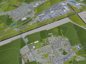 Euro Airport Basel 7km 3D Модель