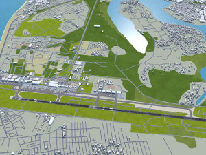 Felix Houphouet Boigny International Airport 10km 3D 模型