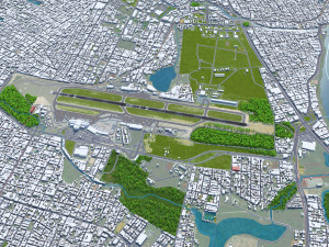 Fortaleza Airport 10km 3D Модель