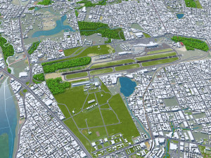 Fortaleza Airport 10km 3D Модель