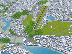 Fortaleza Airport 10km 3D Модель
