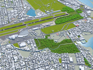 Fortaleza Airport 10km 3D Модель