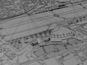 Fortaleza Airport 10km 3D Модель
