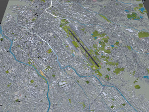 Fukuoka Airport 10km Modelo 3D