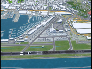 Genoa Cristoforo Colombo Airport 10km Model 3D