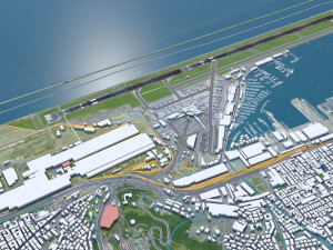 Genoa Cristoforo Colombo Airport 10km Model 3D