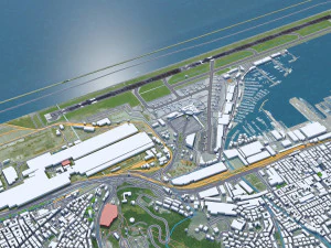 Genoa Cristoforo Colombo Airport 10km 3D Model