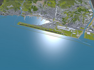 Genoa Cristoforo Colombo Airport 10km Model 3D