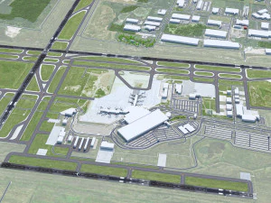 Gerald Airport 10km 3D Model