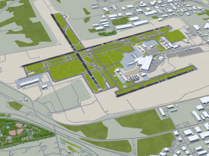 Gerald Airport 10km 3D Model