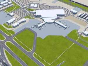 Gerald Airport 10km 3D Модель